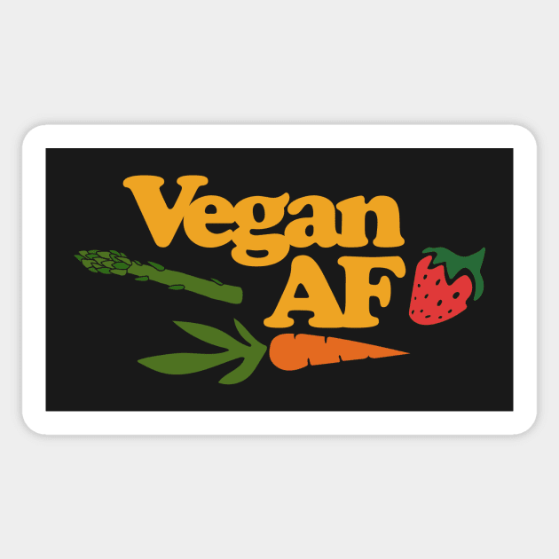 Vegan AF Sticker by bubbsnugg